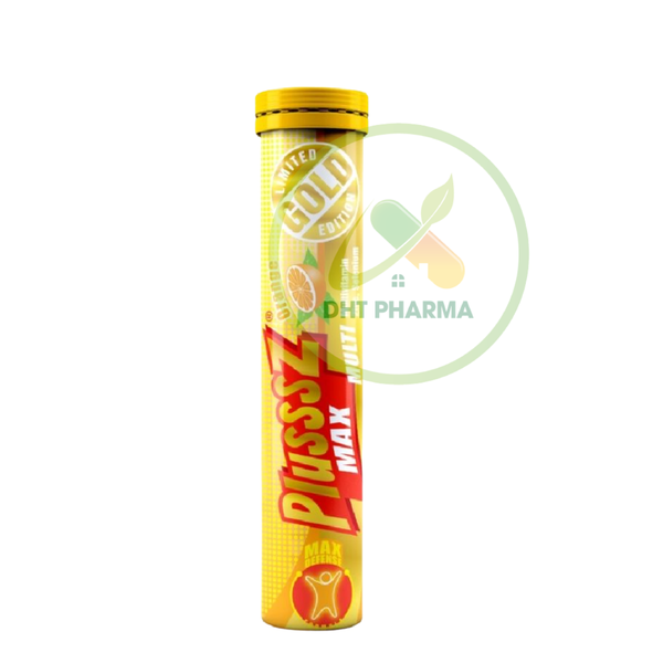Plusssz Gold Max Multivitamin hương cam (Tube 20 viên sủi)