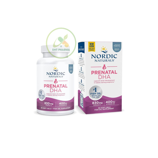 DHA Prenatal Nordic Naturals bổ sung DHA cho mẹ bầu (Lọ 90 viên)