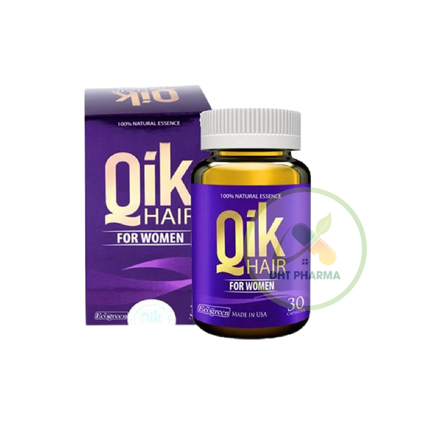 Qik Hair For Women Ecogreen kích thích mọc tóc, giảm rụng tóc (Hộp 30 viên)