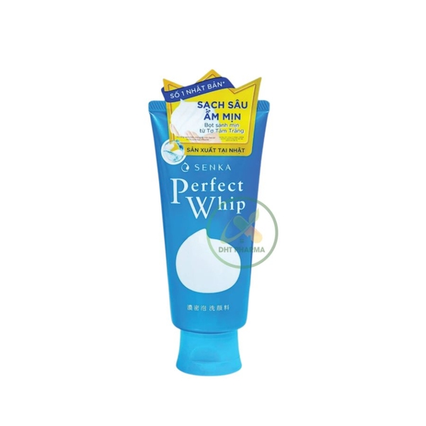 Sữa rửa mặt tạo bọt SENKA Perfect Whip tơ tằm trắng sạch sâu ẩm mịn