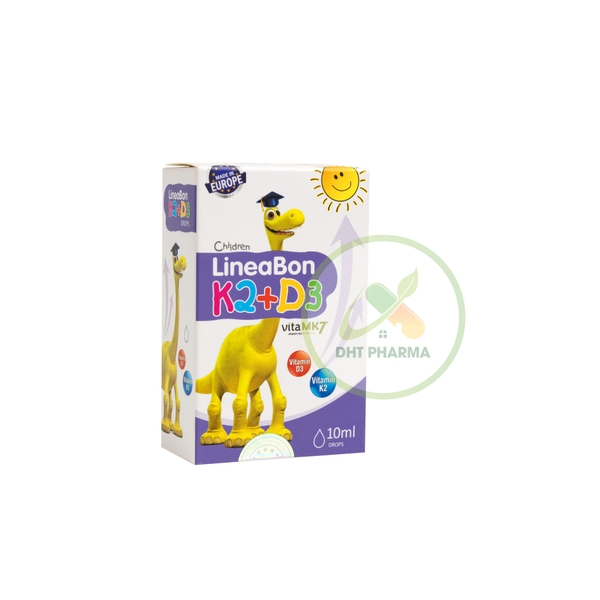 LineaBon K2+D3 Drops duy trì sự chắc khỏe của xương và răng cho trẻ (Lọ 10ml)