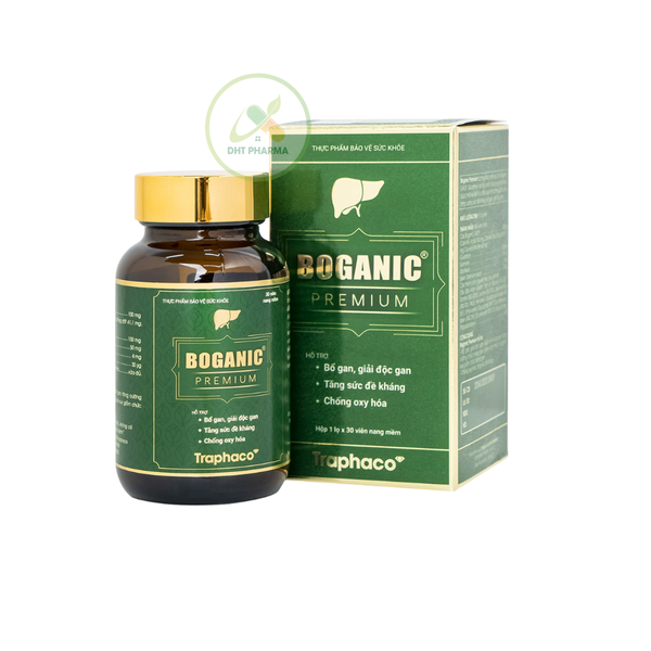 Viên Uống Boganic Premium Bổ Gan, Giải Độc Gan, Tăng Cường Chức Năng Gan (Hộp 30 viên)
