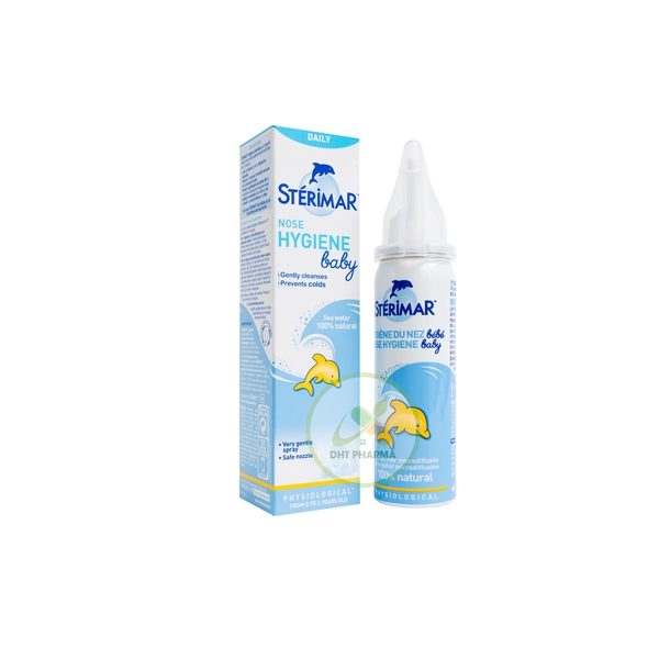 Dung dịch xịt mũi STÉRIMAR Nose Hygiene Baby vệ sinh mũi phòng ngừa bệnh tai mũi họng