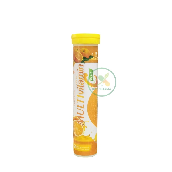 Sủi Multi Vitamin C Plus vị Cam tăng cường đề kháng
