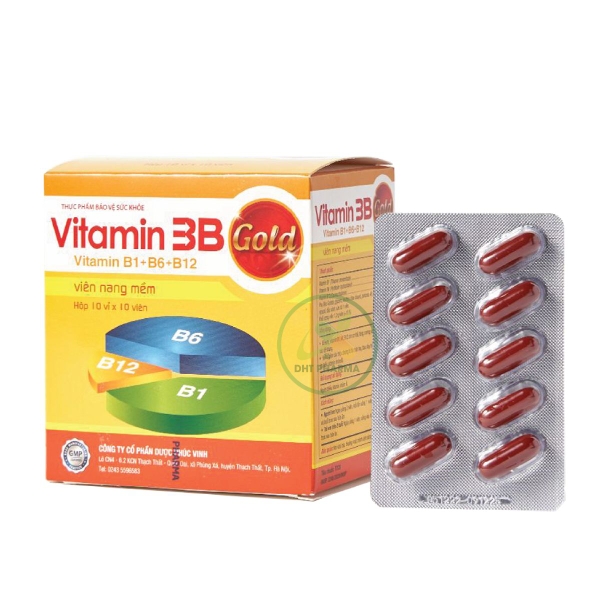 Vitamin 3B Gold Phúc Vinh bổ sung vitamin B1 B6 B12