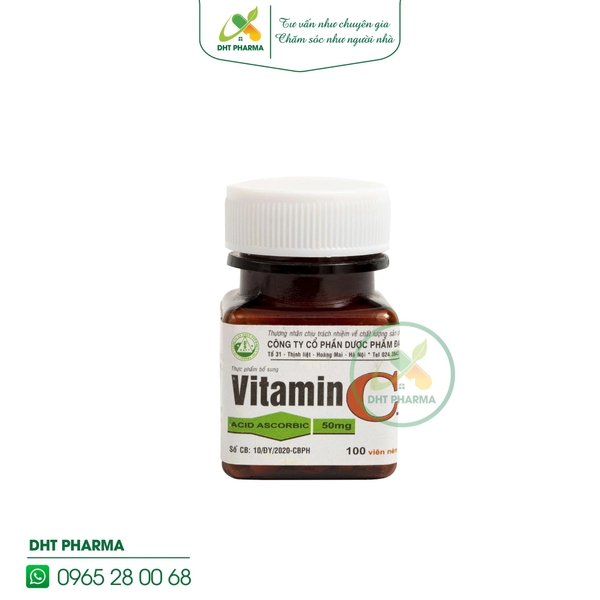 Vitamin C 50mg Đại Y hỗ trợ tăng cường sức đề kháng