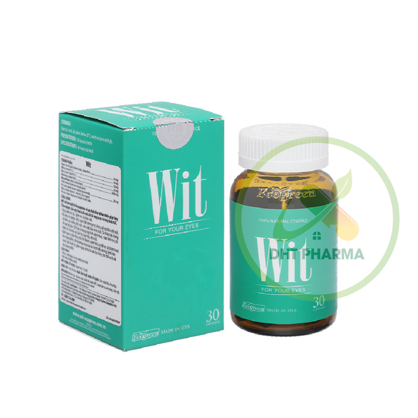 Wit ECOGREEN giúp tăng cường thị lực, giảm mờ mắt (Hộp 1 lọ 30 viên)