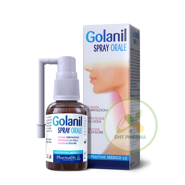 Xịt họng Golanil Spray Orale giảm nhanh triệu chứng ho, nóng rát họng