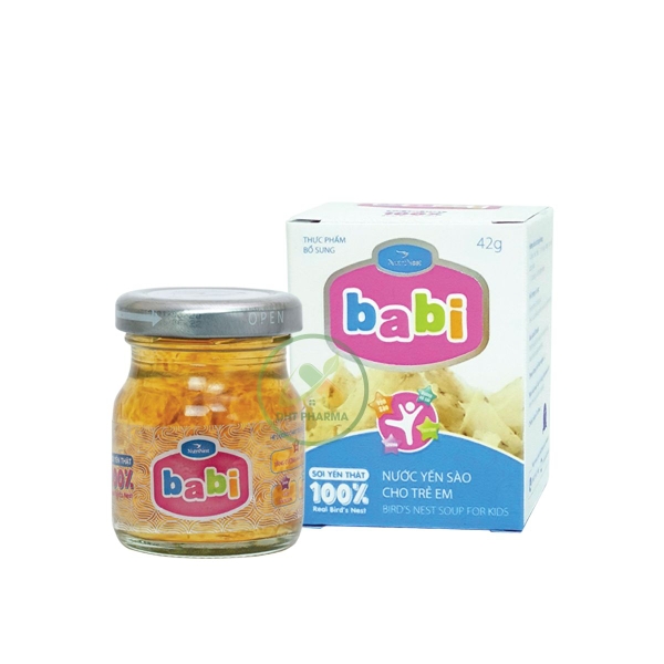 Nước Yến Sào cho trẻ em Babi NutriNest 100% sợi yến thật