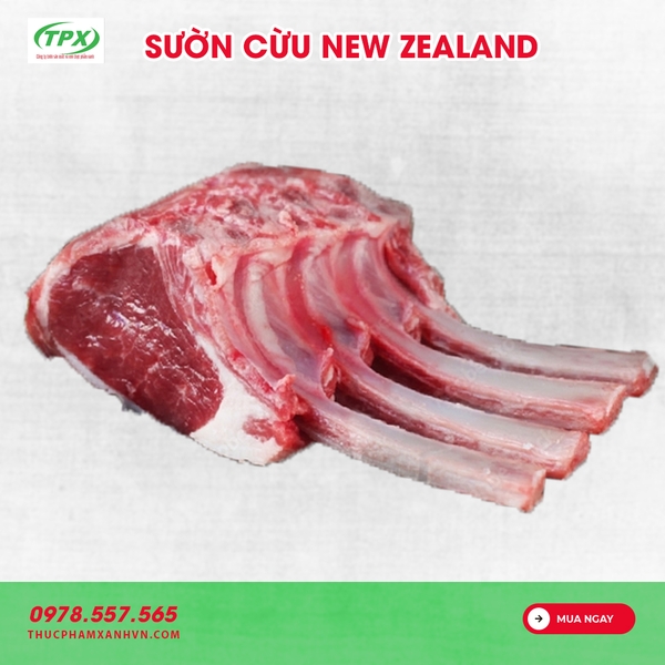 SƯỜN CỪU NEW ZEALAND CẮT KIỂU PHÁP