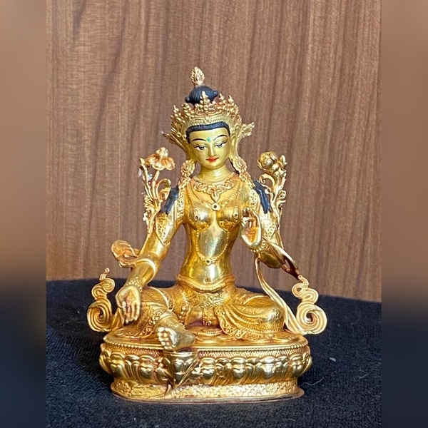 TÔN TƯỢNG GREEN GARA CỠ MINI 10cm NEPAL CAO CẤP