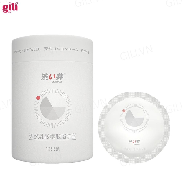 Bao cao su Drywell Long Lasting Pro hộp 12 chiếc kéo dài thời gian chính hãng