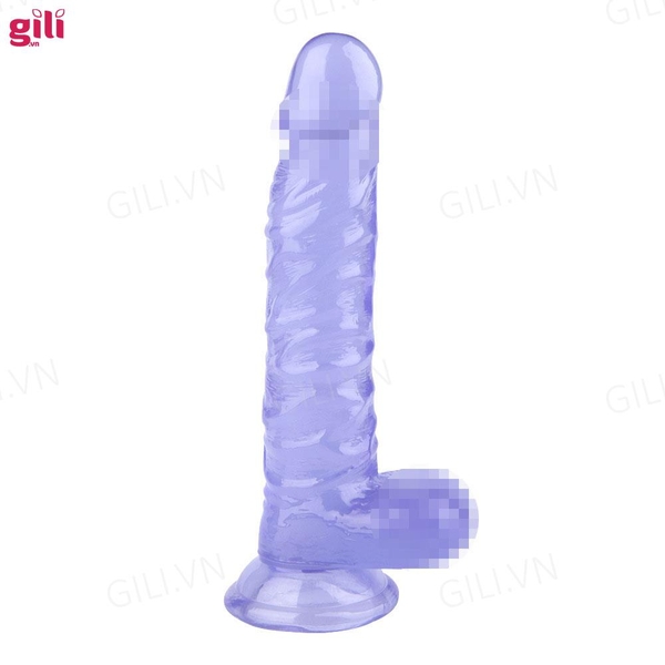 Dương vật giả hít tường silicone trong suốt chính hãng