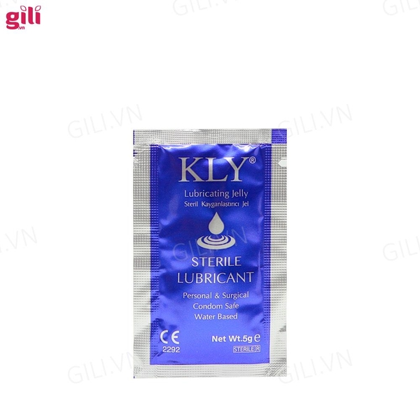 Gel bôi trơn gốc nước KLY gói 5ml (10 gói) chính hãng