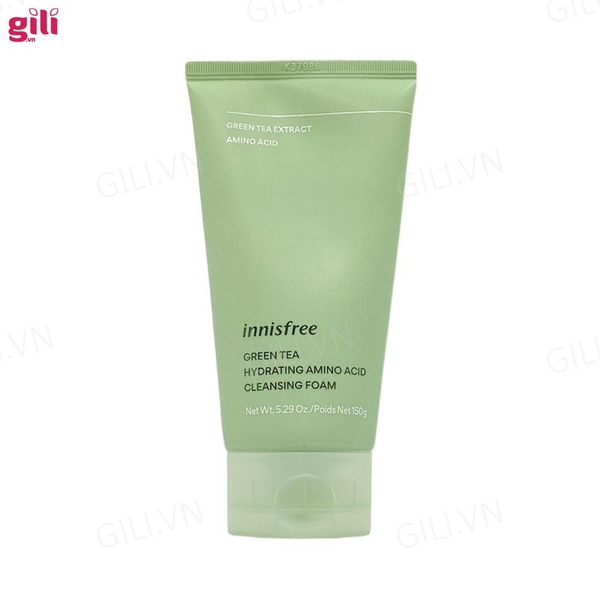 Sữa rửa mặt Innisfree Green Tea Amino Acid Cleansing 150ml chính hãng