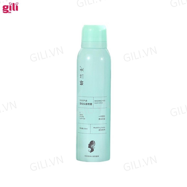 Dầu gội khô Luckyfine Washing Free Hair Spray Xanh 150ml chính hãng