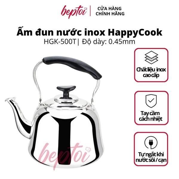 Ấm đun nước inox 5L Happycook HGK- 500T