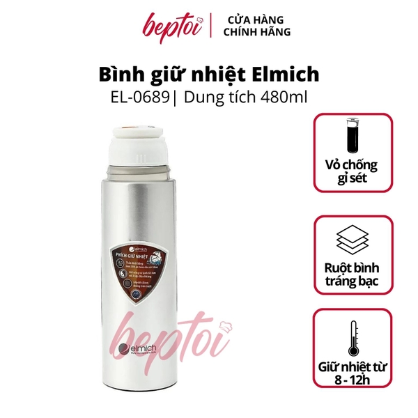 Bình giữ nhiệt Elmich EL0689 Inox 304 480ml