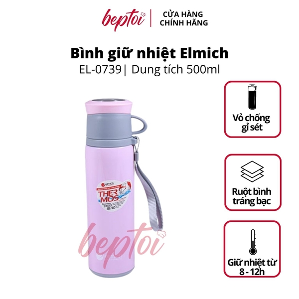 Bình giữ nhiệt Elmich EL0739 Inox 304 500ml