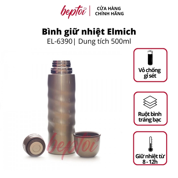 Bình giữ nhiệt Elmich EL6390 Inox 304 500ml