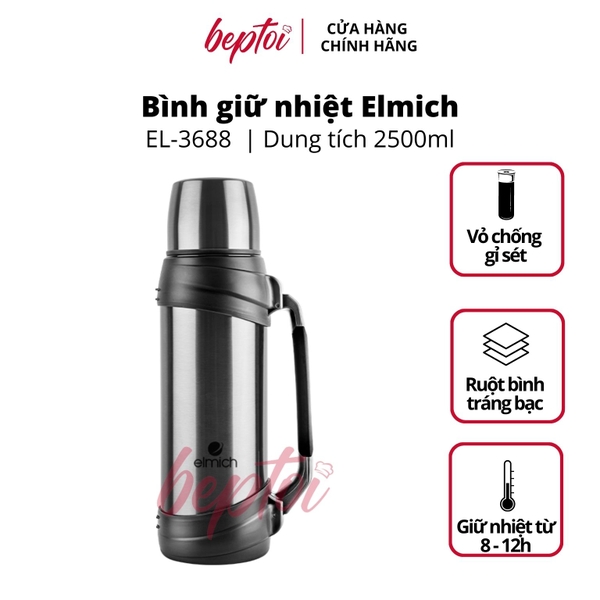 Bình giữ nhiệt Elmich EL3688 Inox 304 2500ml