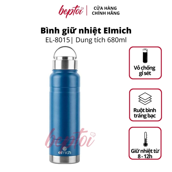 Bình giữ nhiệt Elmich EL-8015 Inox 304 680ml