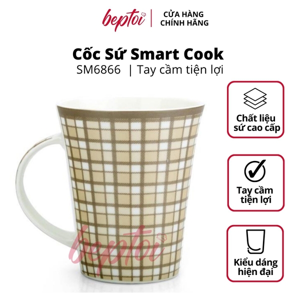 Cốc sứ - Ly sứ hoa văn Smart Cook SM6866