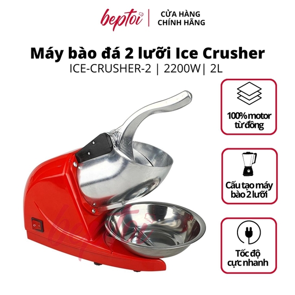 Máy bào đá tuyết 2 lưỡi 500W Ice Crusher