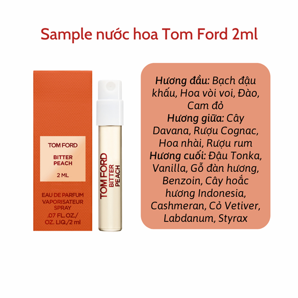 Nước hoa Tom Ford Bitter Peach EDP mini 2ml