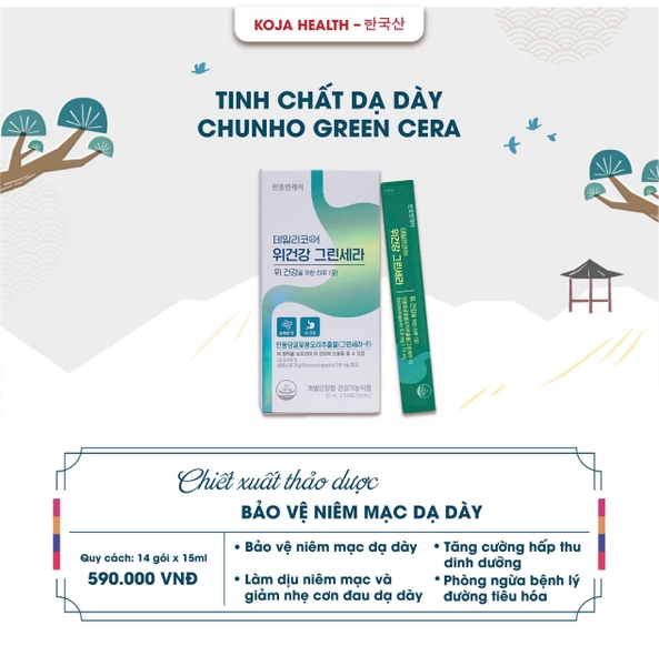 Tinh chất dạ dày Chunho Green Cera - 14 gói x 15ml
