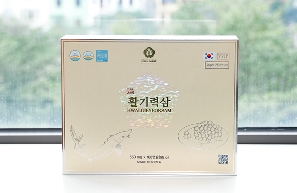 Viên thiên sâm trứng cá tầm Hwalgiryeoksam – 180 viên