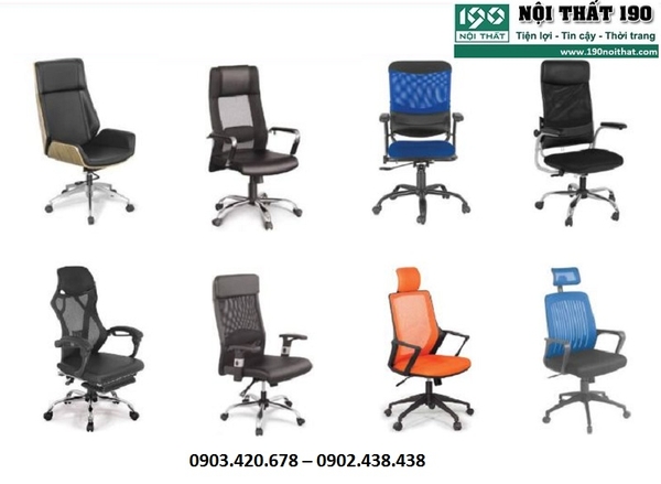 12 Mẫu Ghế Xoay Văn Phòng Có Tựa Đầu 190 Giá Rẻ