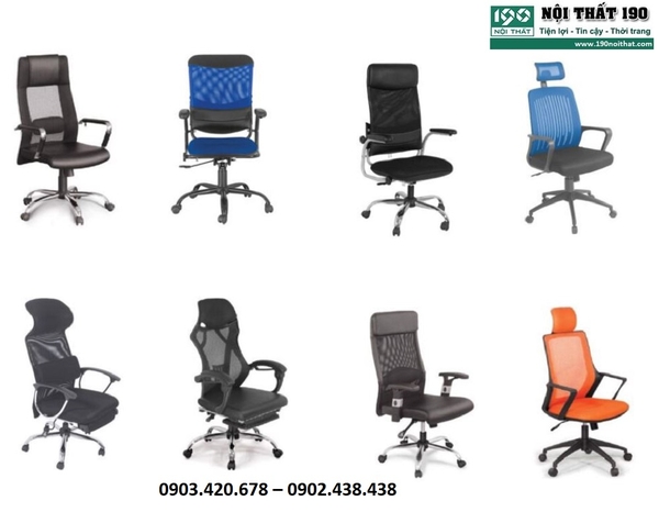 16 Mẫu Ghế Văn Phòng Ngả Lưng Giá Rẻ Chính Hãng 190