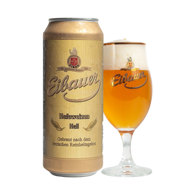 Bia Đức Eibauer Hefeweizen Hell 5,2% - Lon 500ml