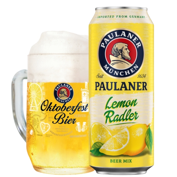 Bia Paulaner Lemon Radler Lon 500ml