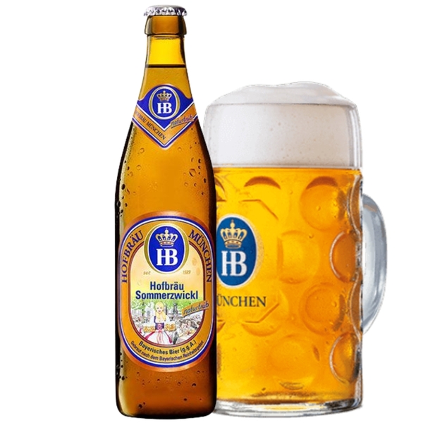Bia Hofbrau Sommerzwickl Chai 500ml