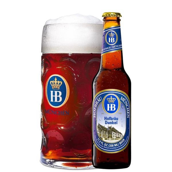 Bia HB Hofbrau Dunkel Chai 330ml