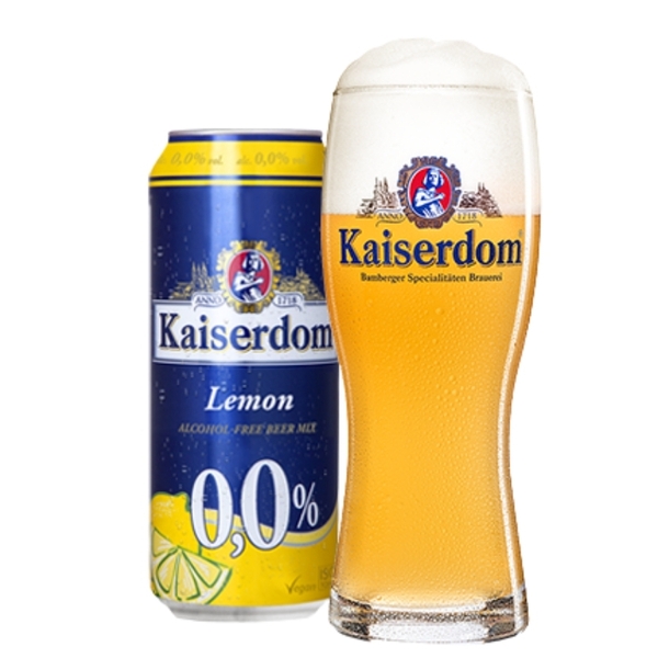 Bia không cồn Kaiserdom Lemon Lon 500ml