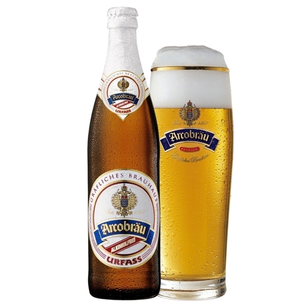 Bia không cồn Arcobrau Urfass Alkoholfrei Chai 500ml