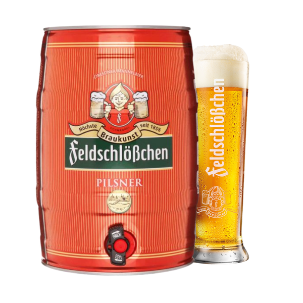 Bia Đức FeldschloBchen Pilsner 4,9% - Bom 5 Lít