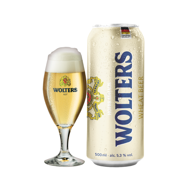 Bia Đức Wolters Weizen 5,3% - Lon 500ml - Thùng 24