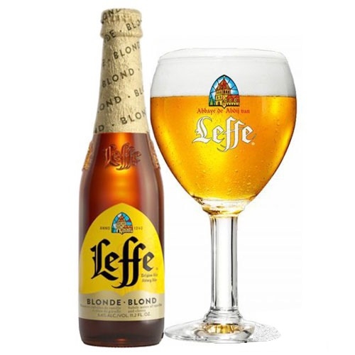 Bia Leffe vàng Blond 6,6% - chai 330ml