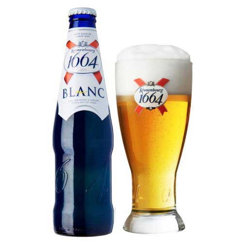 Bia VN 1664 Kronenbourg Blanc 5,0% - Chai 330ml - Thùng 24