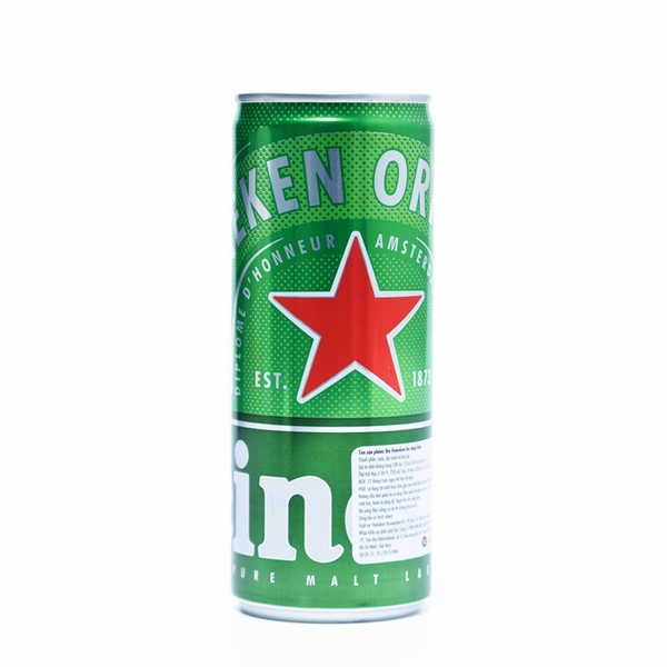 Bia Hà Lan (Nhập) Heineken Lager (lon yến) 5,0% - Lon 250ml - Thùng 24