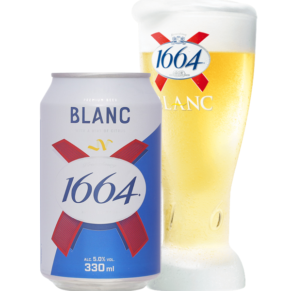 Bia 1664 Blanc lon 330ml
