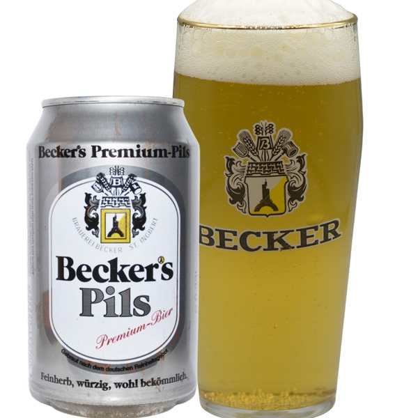 bia becker pils lon 330ml