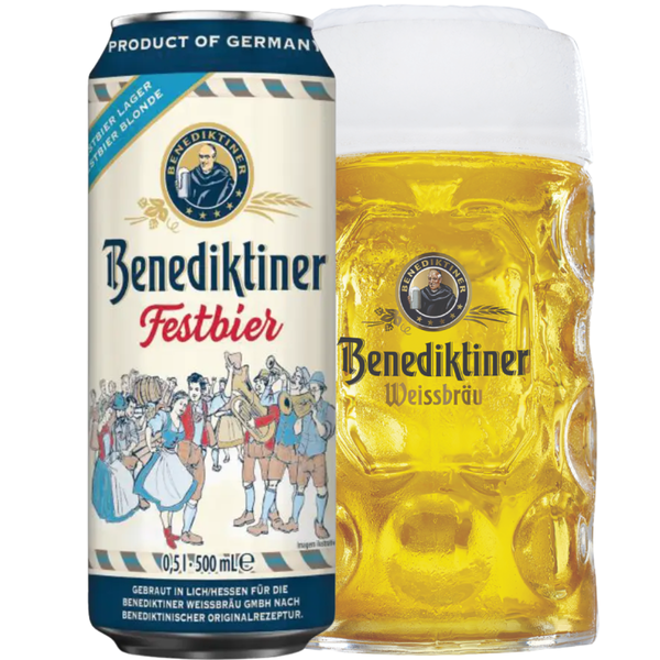 Bia Benediktiner Festbier Lon 500ml