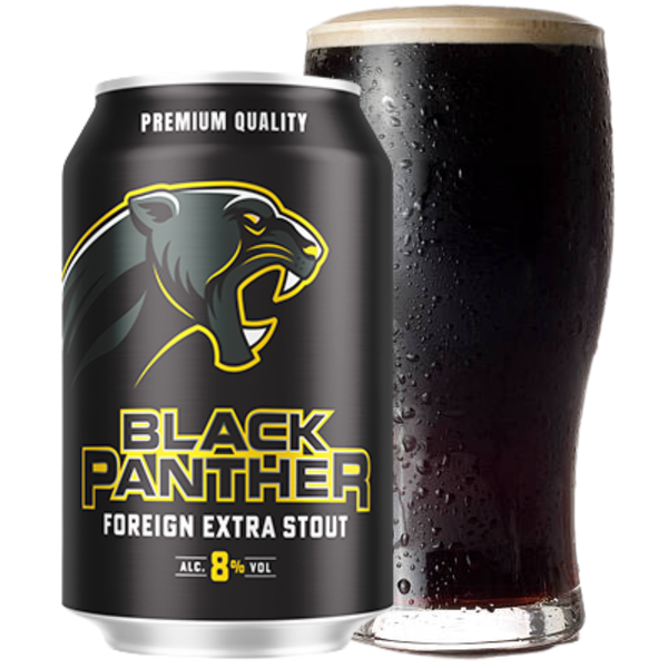 Bia Black Panther Stout 8 Lon 330ml