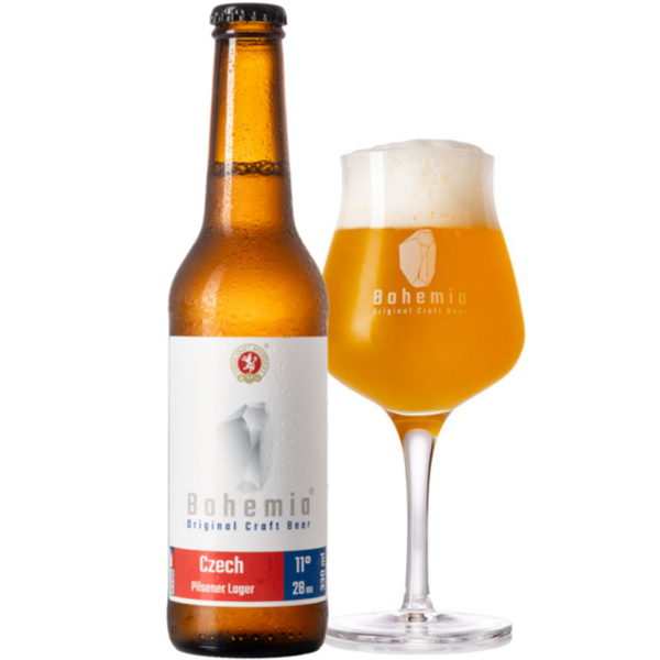 Bia Craft Tiệp Bohemia Pilsener Lager 4,8% - Chai 330ml - Thùng 24