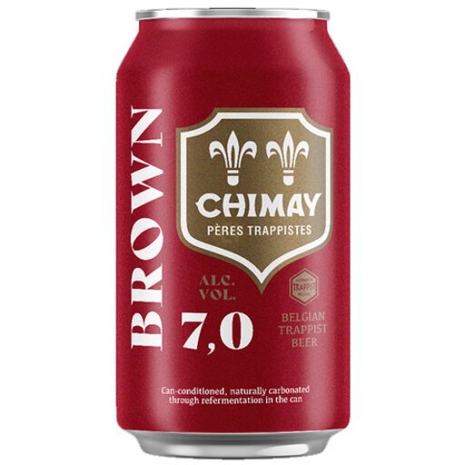 Bia Bỉ Chimay Brown Ale (Đỏ) 7,0% - Lon 330ml - Thùng 24